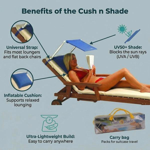 clip on parasol for sun lounger
