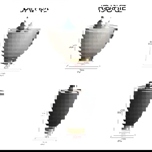 Theo Coffee Table Set, White & Black-Ritconcept-Rit Concept