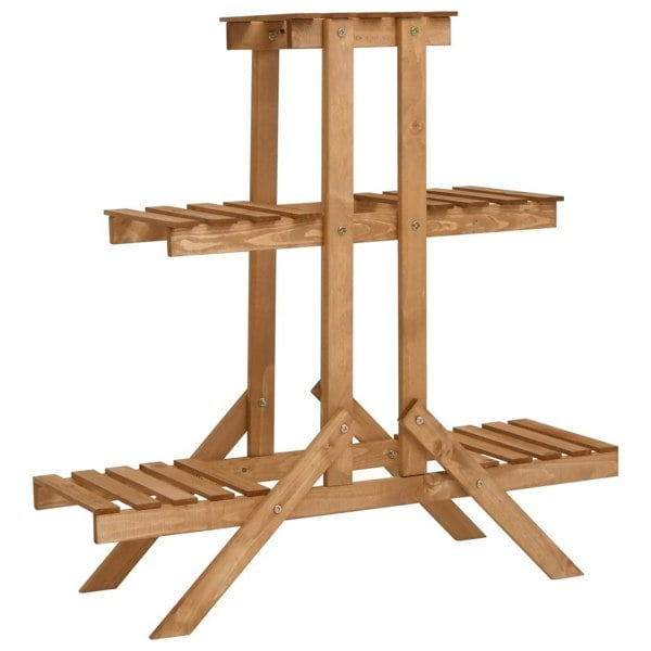 Berkfield Plant Stand 83x25x83 cm Firwood