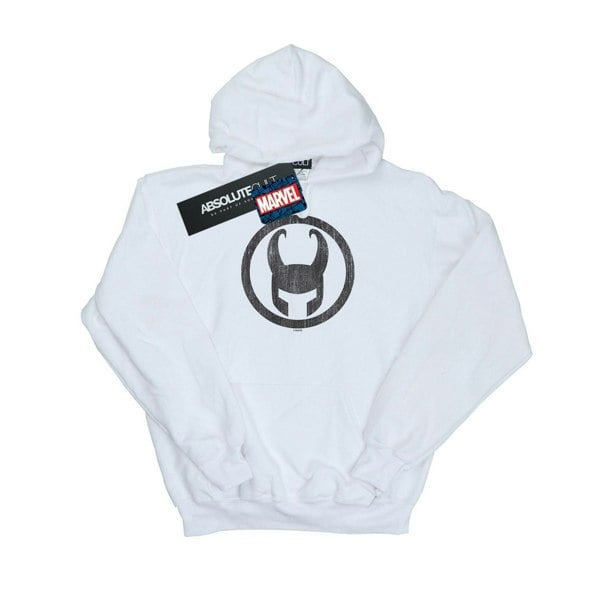 Marvel Mens Loki Icon Hoodie - White