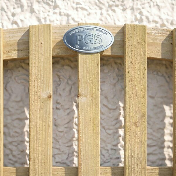 Premier Garden Supplies Florence Fence Panel Topper Garden Trellis 6ft x 1-4ft Decorative Arched Fencing Wall-Mount Privacy Balcony Patio Screen - Wood - 3, 4 or 5
