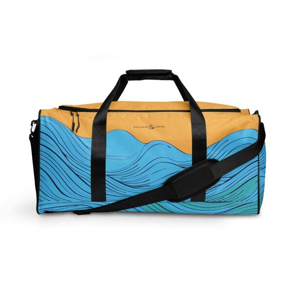 Anchor & Crew Deep Waves Pattern Weekender Duffle Bag