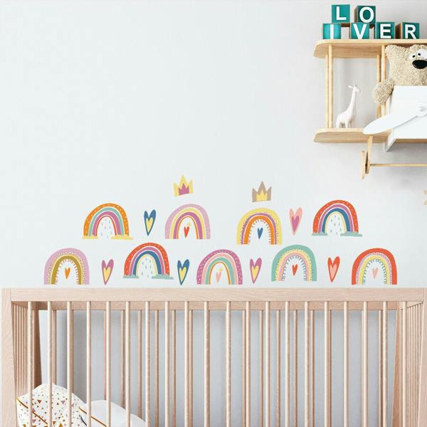 WALPLUS Colourful Hand drawn Rainbows | Modern Home Decor