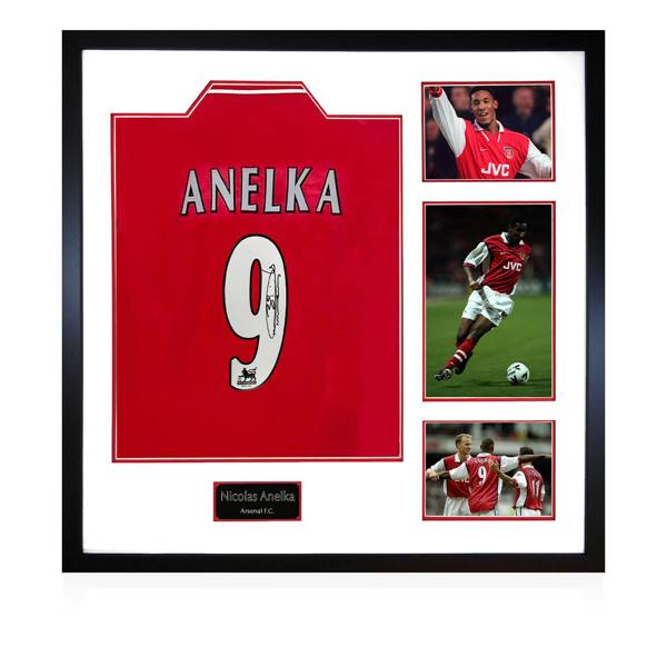 Nicolas Anelka Signed Arsenal Elite Frame