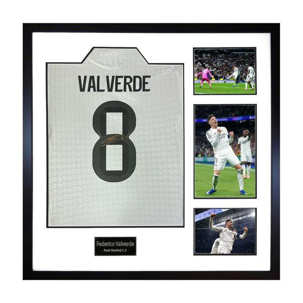 Federico Valverde Signed Real Madrid Elite Frame
