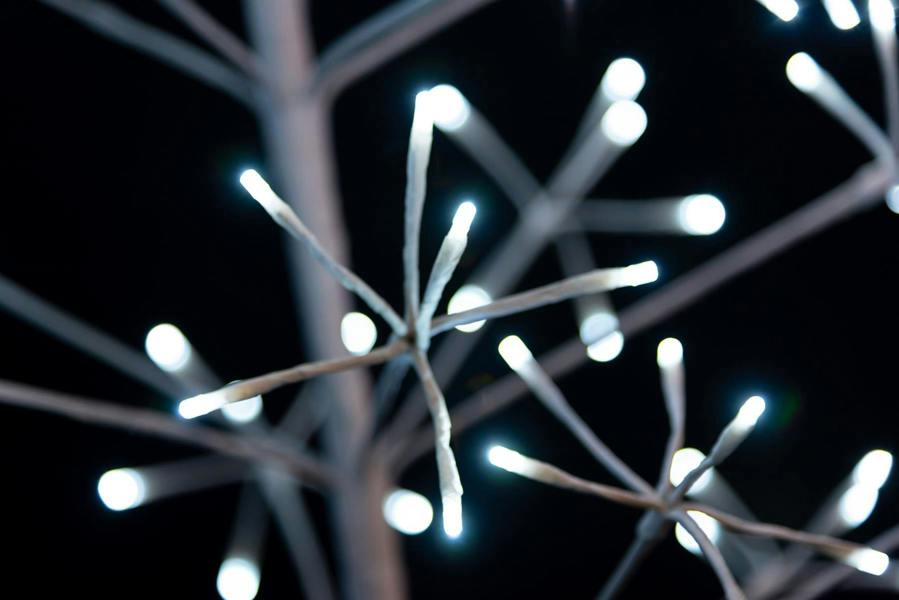 3ft to 6ft White Pre-Lit Artificial Twig Christmas Trees with Cool White LEDs image 6