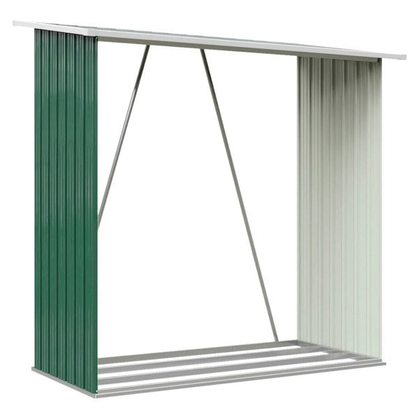 Metal Log Holder Fire Wood Rack Firewood Storage Shed Garden Patio Shelter Garden storage Living and Home
