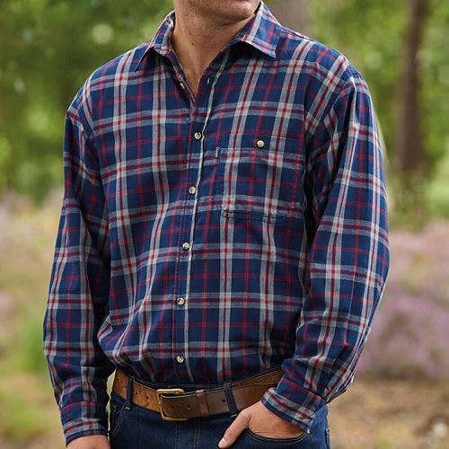 Mens Champion Country Fleece Lined Check Shirt
