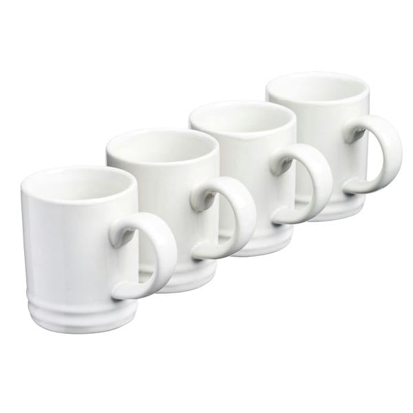 Cooks Professional 4 Piece Espresso Cup Set | White