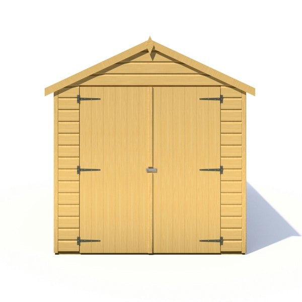 Shire Warwick Double Door 12x6 12mm interlock Clad wooden Shed - Best Shed