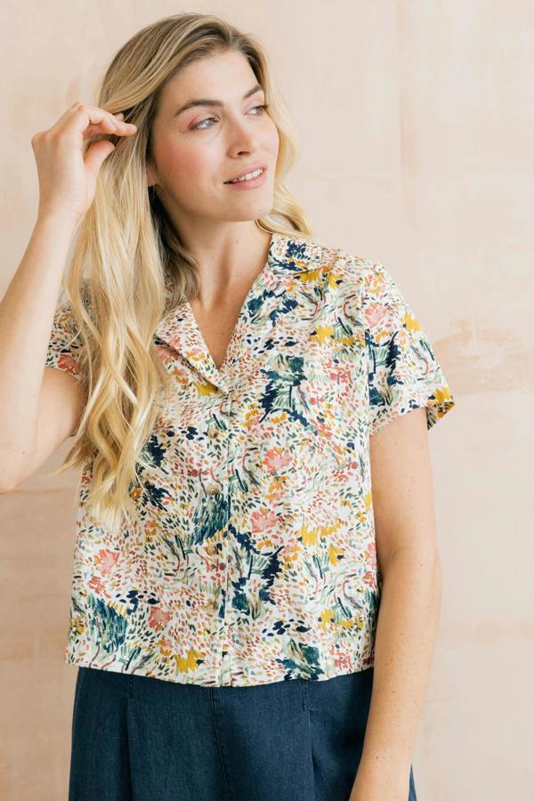 Lily & Me Pippa Organic Cotton Ditsy Print Shirt