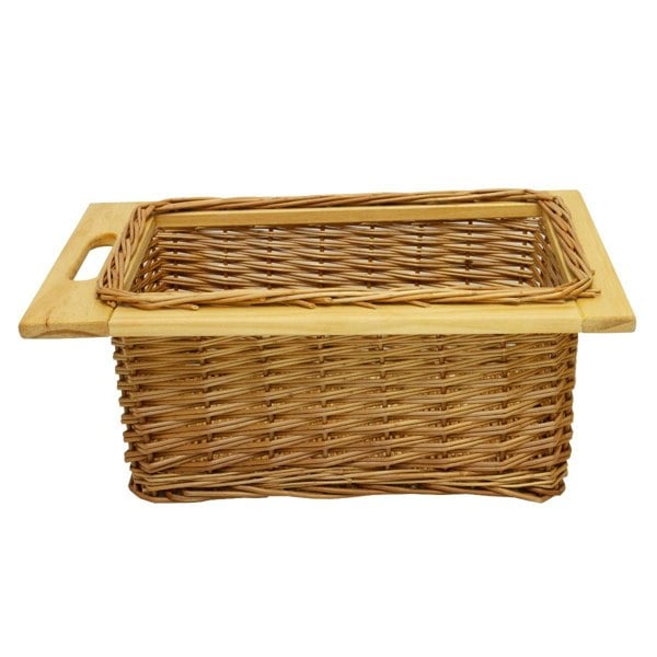 Kukoo 3 x Pull Out Wicker Kitchen Baskets 400mm