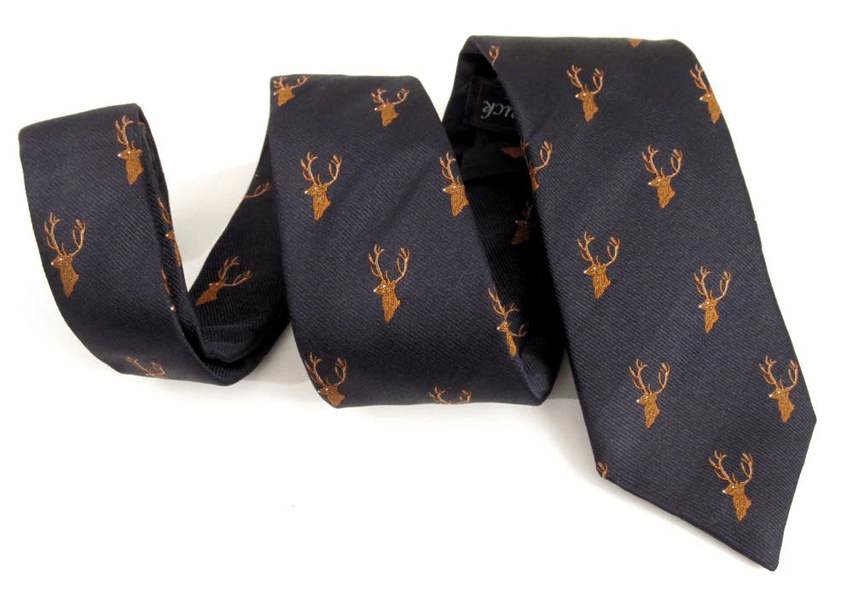 Stag's Head Silk Neck - Tie by Van Buck - Claudio Lugli Shirts