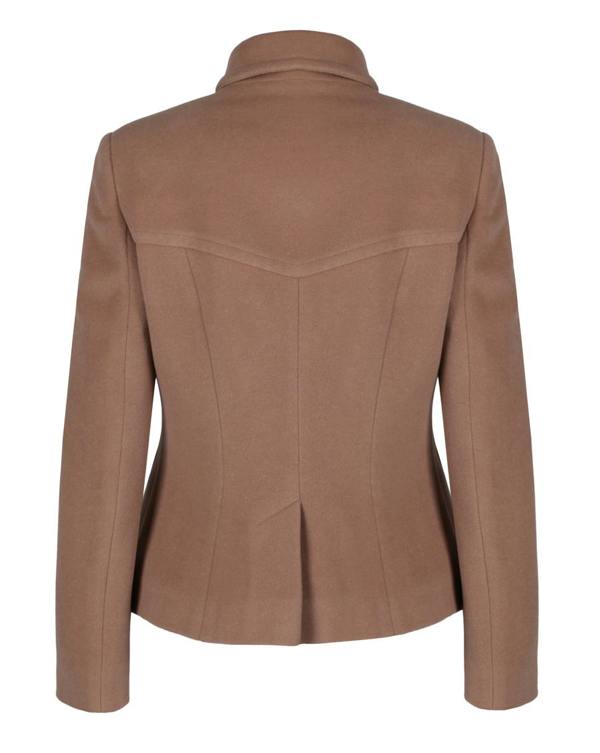 Myles Anthony Pecan Reefer Style Wool & Cashmere Jacket