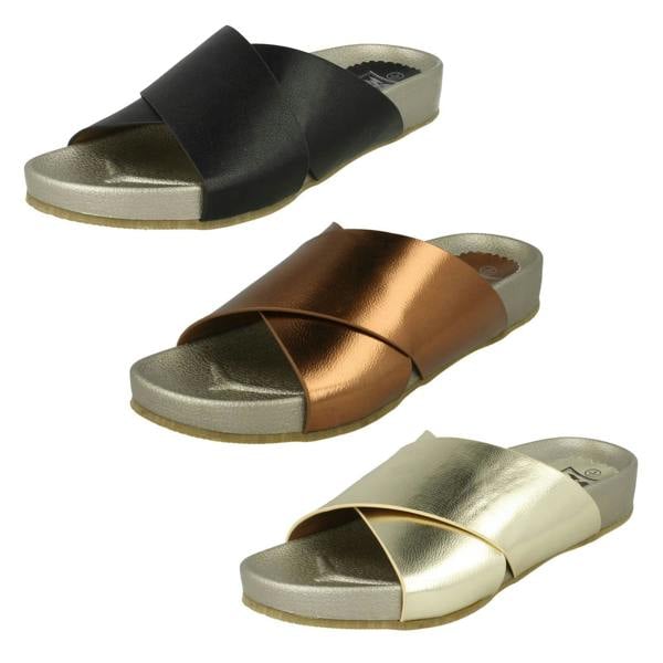 Down to Earth Ladies Down To Earth Metallic Mules