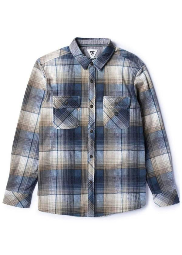Vissla Eco-Zy LS Polar Flannel - Sea Water