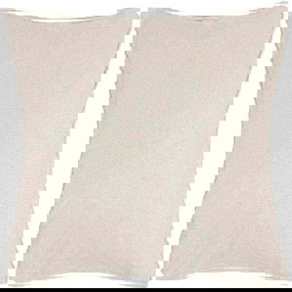 Furn Dawn Piping Detail Textured Cushion Cover - Linen