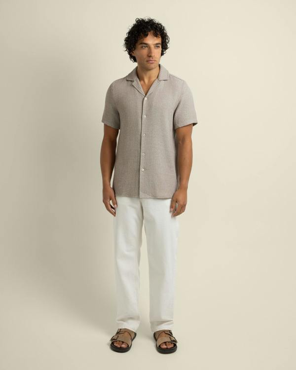 Larsson & Co Wray - Chevron Short Sleeve Shirt
