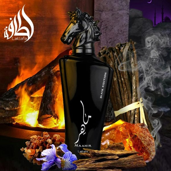 Lattafa Maahir BLACK EDITION 100ml Eau de Parfum Lattafa - Spicy, Sweet, Amber & Woody