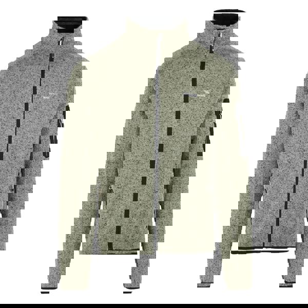 Regatta Mens Newhill Marl Full Zip Fleece Jacket - Abbeystone - 