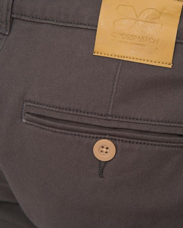 Crosshatch Sinwood Chino Shorts Charcoal
