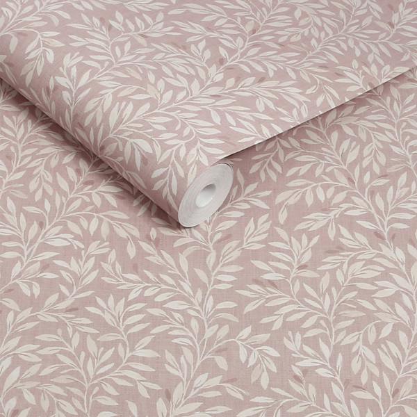 Next Blush Ditsy Leaf Wallpaper