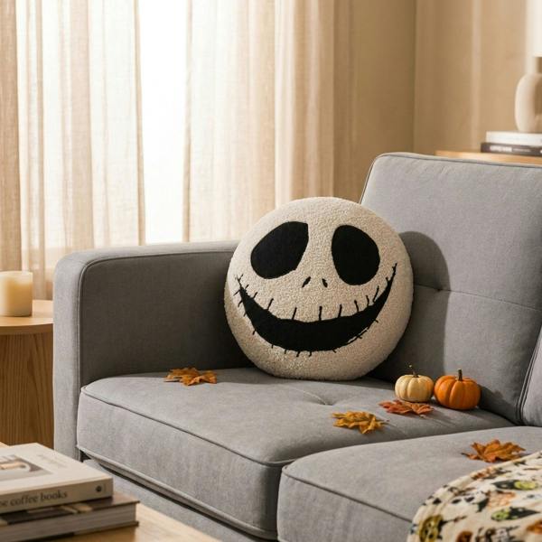 Garden Greatness Jack Skeleton Shaped Decorative Cushion