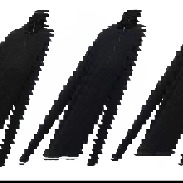 Regatta Mens Micro Zip Neck Fleece Top (170 GSM) - Black