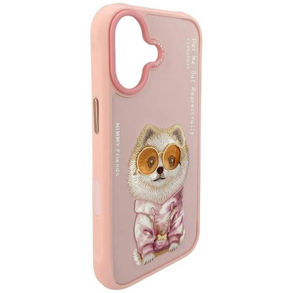 Nimmy Friends Nimmy Glass Cool Dog Case with MagSafe for iPhone 17 6.3" Pink - N-YJ-IP17-031