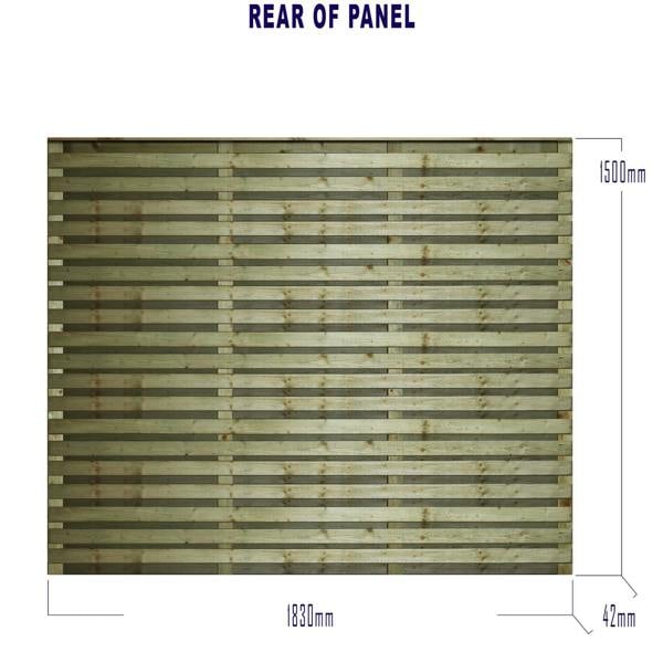 [amazon variation] roma double-slatted [6ft x 1ft, 2ft, 3ft, 4ft] 3