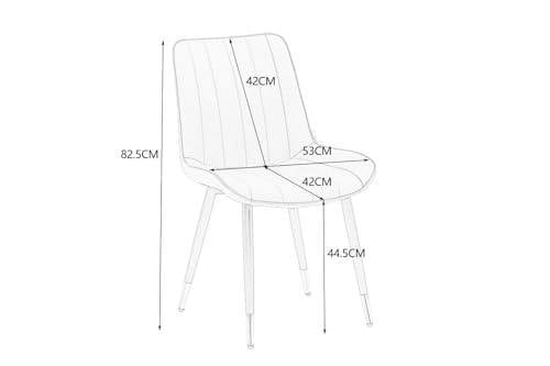 HYGRAD BUILT TO SURVIVE Faux Leather Dining Chairs, Padded – Set of 2 | HYGRAD®