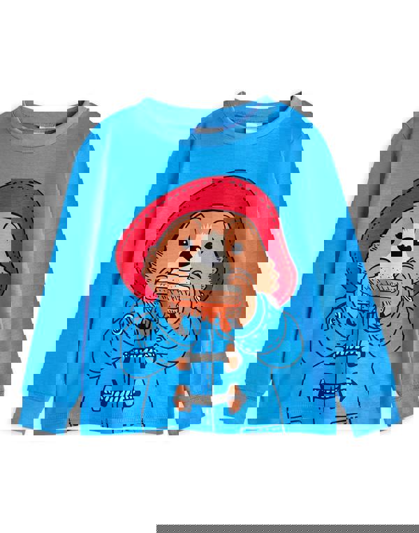 Paddington Bear Unisex Kids Blue Character Long Sleeve Long Leg Pyjama Set