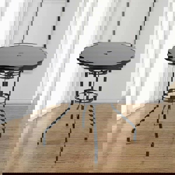 glass garden table