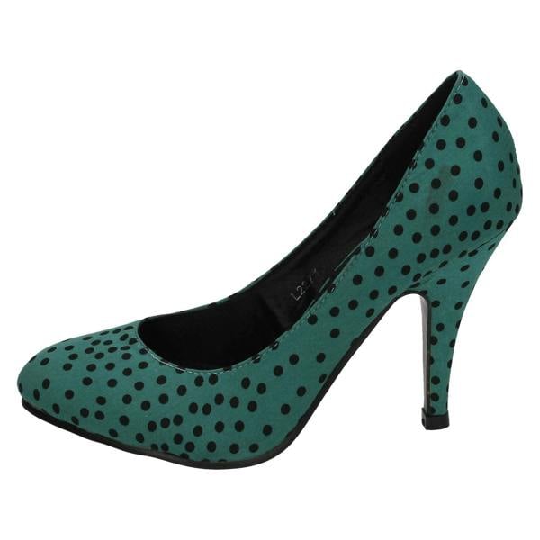 Anne Michelle Ladies Anne Michelle Polka Dot Court Shoes