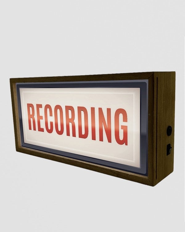 Light Box Recording Sign