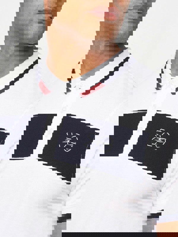 Crosshatch Polakes Polo White