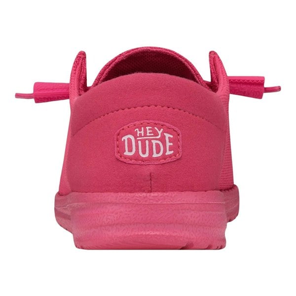 HEYDUDE Wendy Funk Mono Polyester Women's Electric Pink Moccasins Shoes