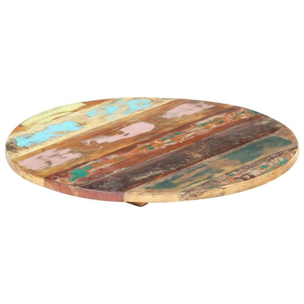 Berkfield Round Table Top 50 cm 25-27 mm Solid Reclaimed Wood