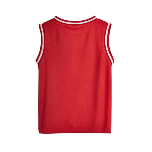 Paw Patrol Boys Slam Dunk Pup Marshall Basketball Jersey Vest Top - Red