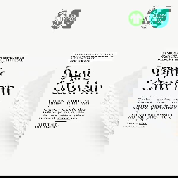 Ethical Bedding Soft & Silky Fitted Sheet in White (Organic Cotton)