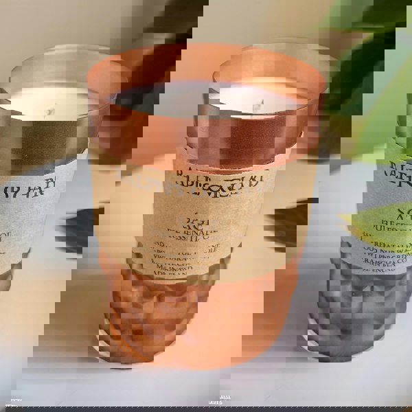 Tall copper candle