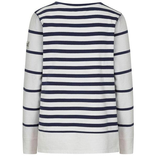 Lazy Jacks LJ131S - Striped Crew Neck Sweatshirt - White