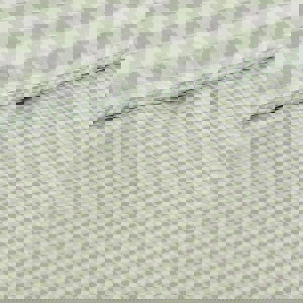 Catherine Lansfield Bamford Gingham Check Reversible Duvet Cover Set Green