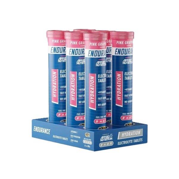 Applied Nutrition Endurance Hydration Electrolyte Effervescent Tablets, Pink Grapefruit - 6 x 20 tabs