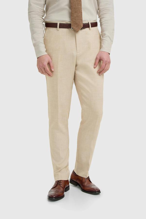 House of Cavani Malibu - Men's Beige Textured Trousers
