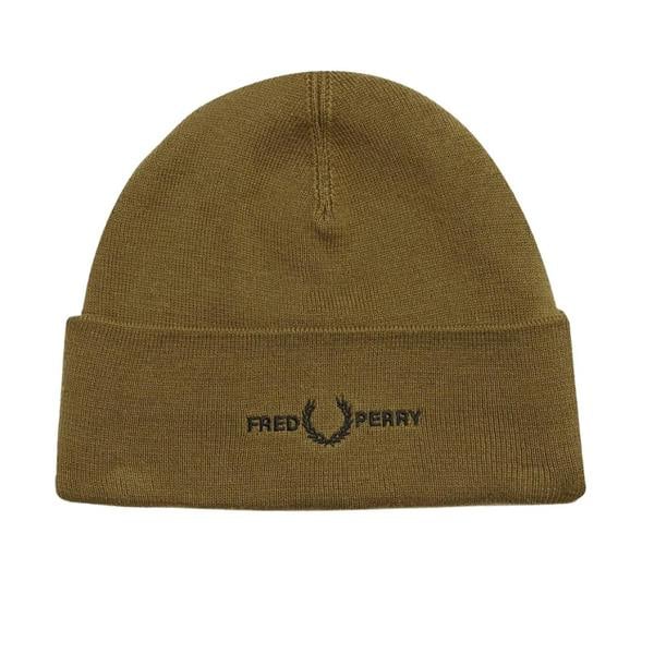 Fred Perry Embroidered Shaded Stone Beanie 1SZ