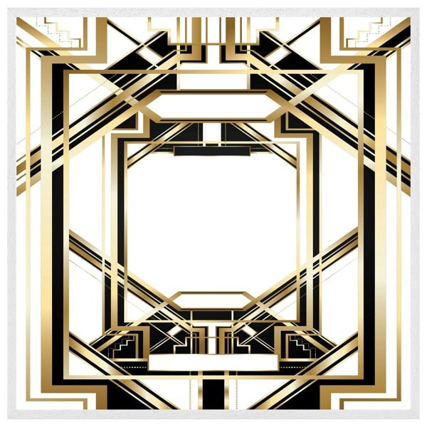 Benjamin Tate Design Art deco golden black frame (picture Frame)