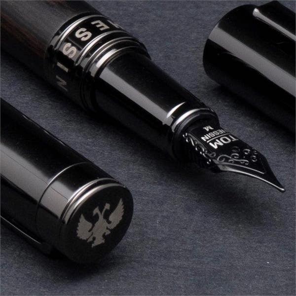 Tom Hessin Revolution Collection Charcoal Mechanical Pencil with Wooden Barrel & Gunmetal Trim