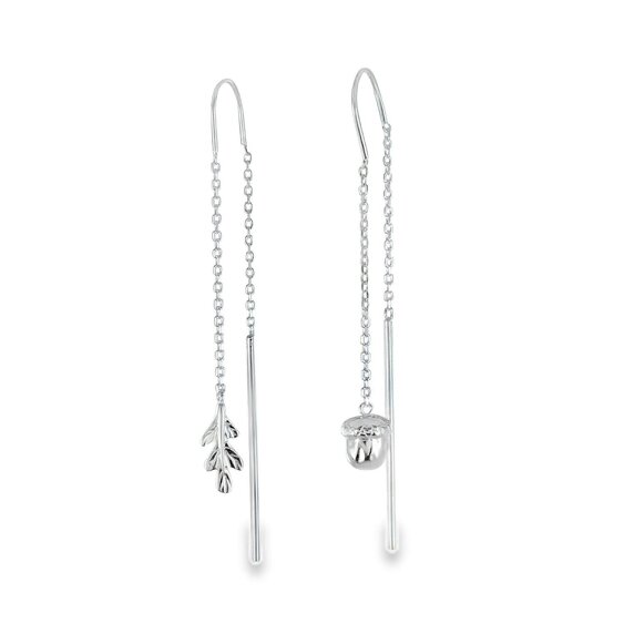 Reeves & Reeves Falling Oak Leaf & Acorn Earrings