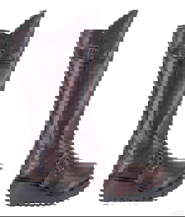 Fly London Mes 2 Womens Wedge Heel Leather Buckle Mid-Calf Boots